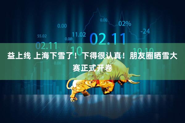 益上线 上海下雪了！下得很认真！朋友圈晒雪大赛正式开卷
